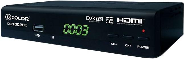 Ресивер цифрового эфирного ТВ D-Color DC 1002 HD DVB-Т2
