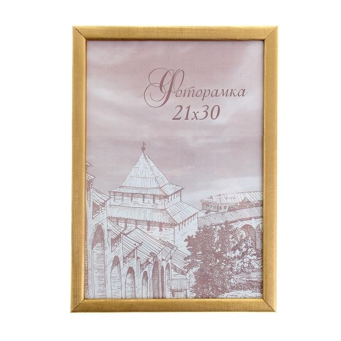 Фоторамка сосна с19 21х30, золото