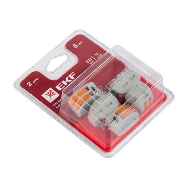 EKF СМК 222-412 Клемма блистер (5шт) plc-smk-412b