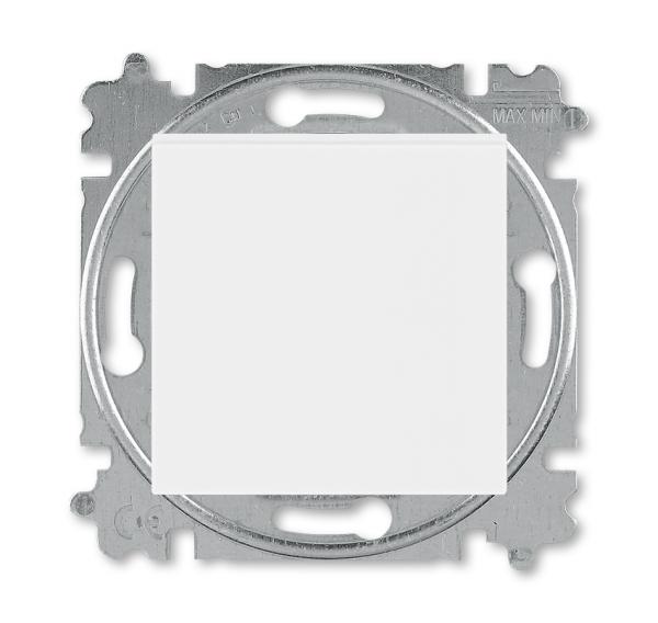 ABB  Levit   Белый/Белый Переключатель кнопочный 1-клавишный, 2CHH598645A6003