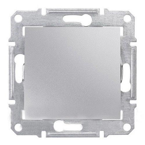 Schneider Electric Sedna Алюминий Аква Переключатель механизм проходн. скрытая установка 10А  IP44 SDN0500360