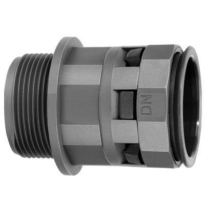 Муфта труба-коробка DN 10 мм, DKC, М16х1,5, полиамид, цвет черный, PAM10M16N