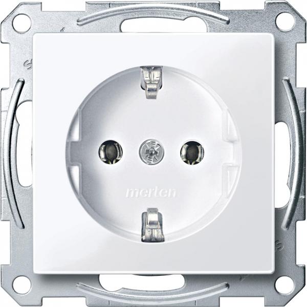 Schneider Electric Merten  Активно-белый  Розетка механизм SHUKO MTN2301-0325