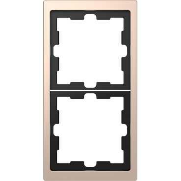 Schneider Electric  MERTEN  D-Life  Шампань  Рамка 2-местная MTN4020-6551