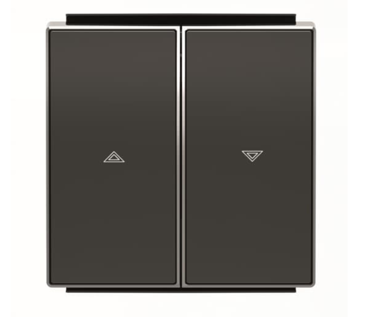 ABB SKY Чёрный бархат Клавиша для механизма выключателя жалюзи 8144 и 8144.1 /2CLA854400A1501/