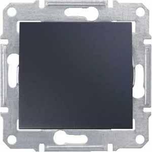 Schneider Electric Sedna Графит Выключатель механизм кнопочный 10А IP20 скрытая установка SDN0700170