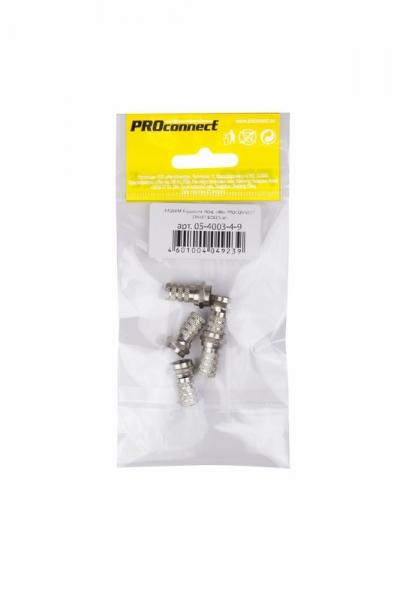 Штекер F-разъём RG-6 (5шт.) (пакет)  PROconnect 05-4003-4-9
