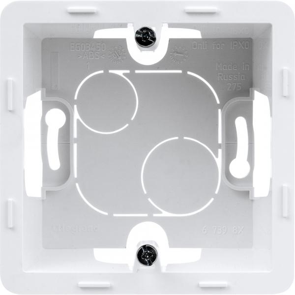 Legrand INSPIRIA Белый Коробка накладного монтажа1-местная IP20 скрытая установка