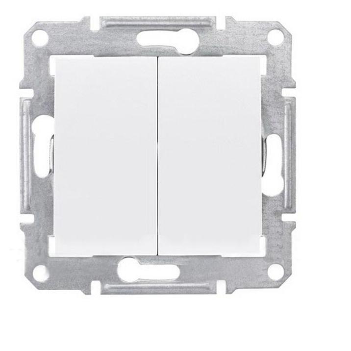 Schneider Electric Sedna  Белый Переключатель механизм 2-клавишный IP20 скрытая установка SDN0600121
