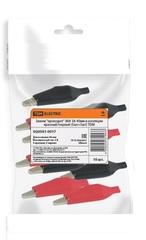 Зажим крокодил  ЗКИ 30А 75мм в изоляции красный/черный (2 шт в упаковке) TDM