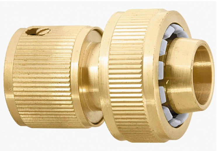 Соединитель латунный быстросъемный для шланга 3/4"// PALISAD