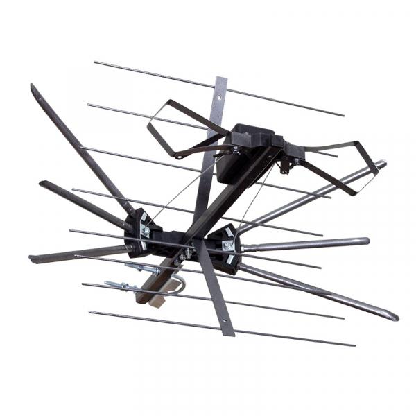 Антенна уличная ТВ активная для аналогового и цифрового телевидения DVB-T2 34-0401