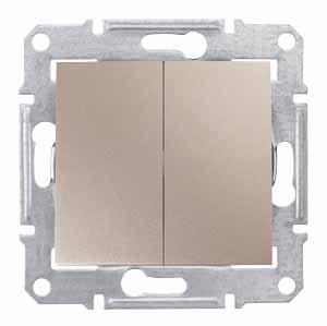 Schneider Electric Sedna Титан Выключатель механизм 2-клавишный 10А IP20 скрытая установка SDN0300168