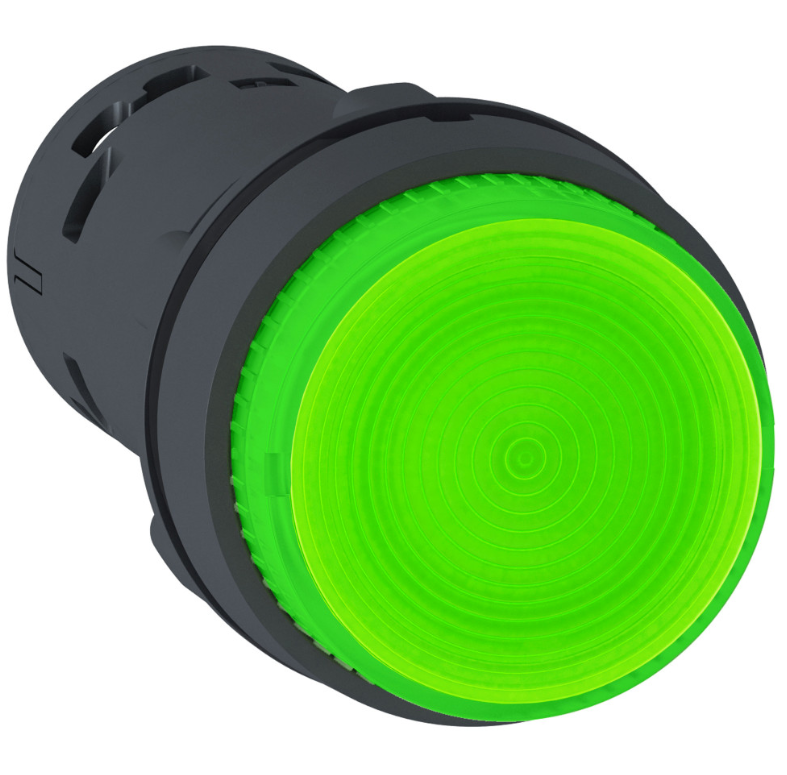 Кнопка Schneider Electric XB7NW33M1 22мм 230В зеленая с подсветкой
