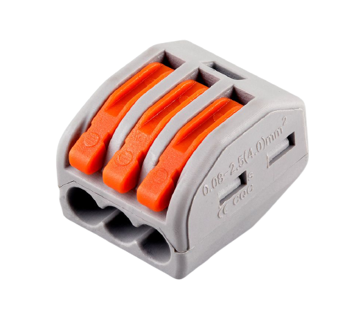 Feron LD222-413 Cтроительно-монтажные клеммы 3-проводные  (DIY упаковка 5 шт)