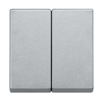 Schneider Electric Merten  Алюминий  Клавиша 2-местная MTN433560