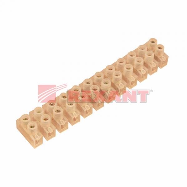 Колодка клеммная  КВ-14  20А  14мм²  REXANT 07-5014