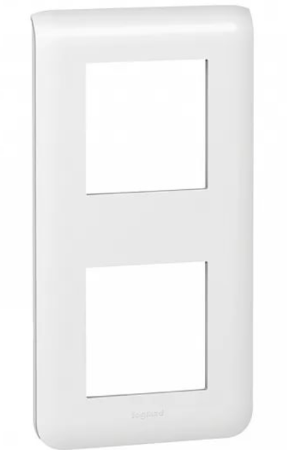 Рамка 2X2 модуля вертикальная Legrand  Mosaic  Белый  78822