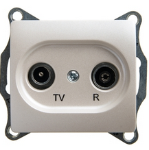 Schneider Electric Glossa Перламутр РозеткаTV-R  оконечная 1DB, механизм, GSL000694