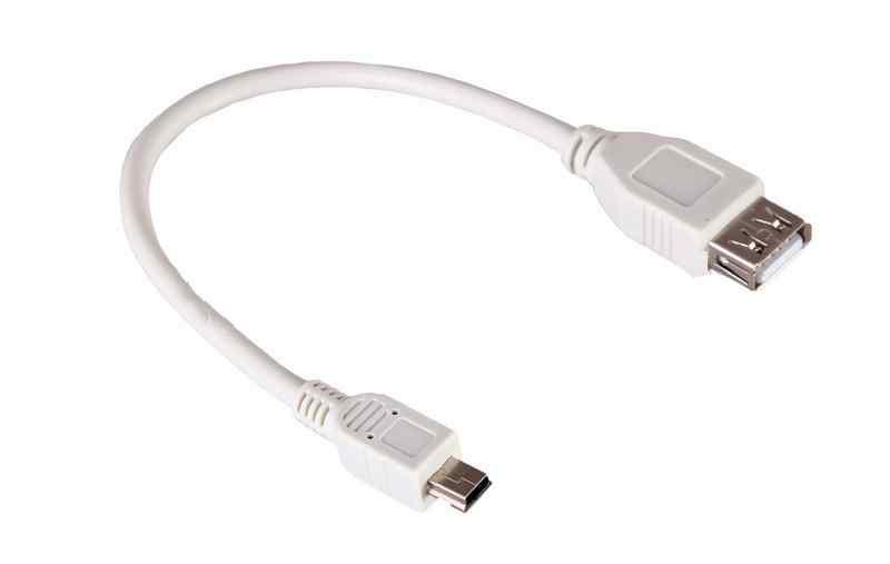 Шнур mini USB (male) - USB-A (female) 0.2M REXANT 18-1132 18-1132