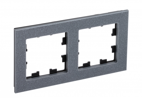Schneider Electric AtlasDesign NATURE  Мрамор Айс Грей  Рамка 2-местная ATN343202