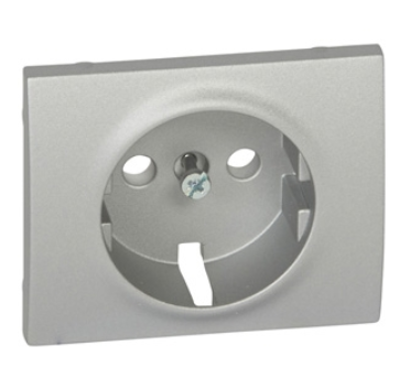 Legrand  Galea Life  Алюминий Лицевая Панель розетки 2К+З 771320