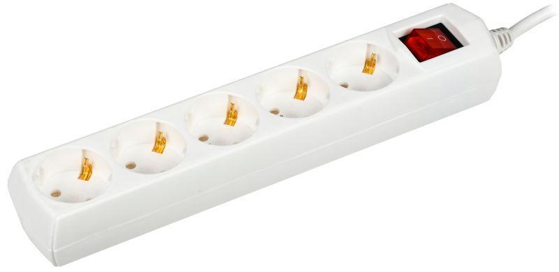 Удлинитель 5х5м с заземл. 10А IP20 Generica У05В 2P+PE 250В 3х1 IEK WYP10-10-05-05-ZK-G