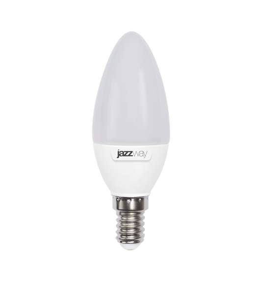 Лампа светодиодная PLED-SP 7Вт C37 свеча 5000К холод. бел. E14 560лм 230В JazzWay 1027832-2