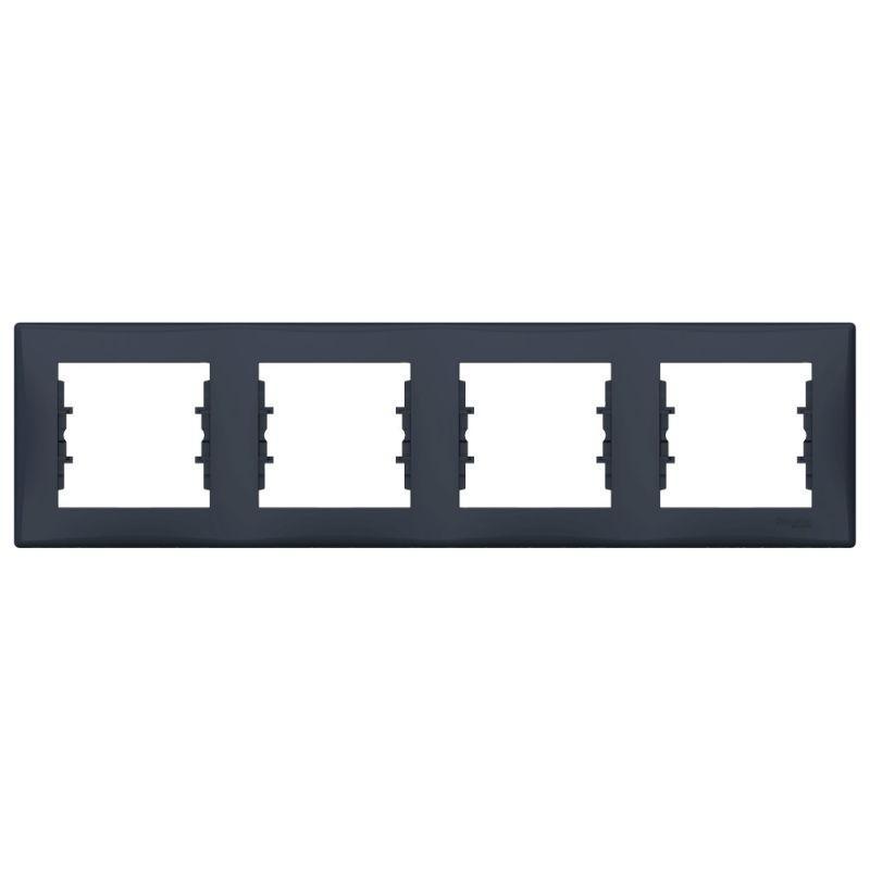 Рамка 4-м Sedna горизонт. графит SchE SDN5800770