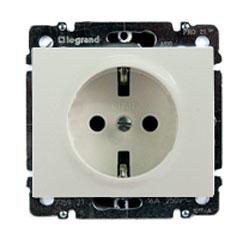 Legrand  Galea Life  Белый Лицевая Панель розетки 2Л+З 777020