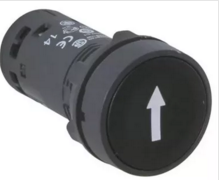 Кнопка Schneider Electric  черная 1НО+1НЗ,  белая стрелка "Вниз"  XB7NA25343