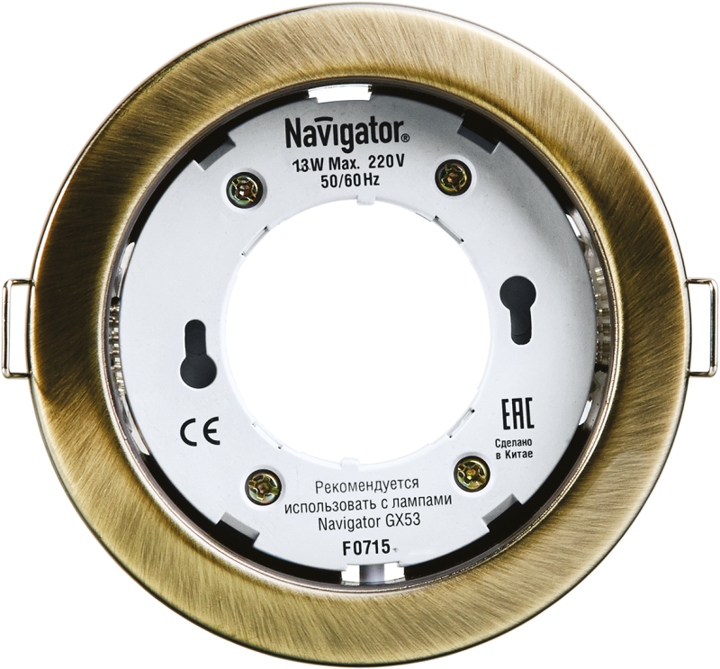 Светильник светодиодный 71 283 NGX-R1-007-GX53 IP20 точечный черненая бронз. Navigator 71283