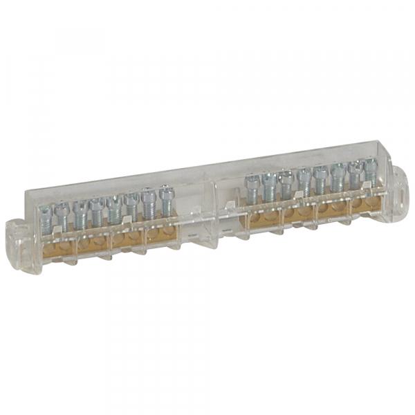 Шина зeмля/ноль Legrand 2x8 отверстий для щитка Practiboх 601290