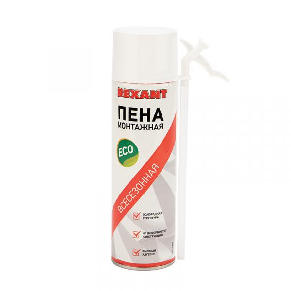Пена монтажная всесезонная с трубочкой 40 л REXANT eco 89-0906