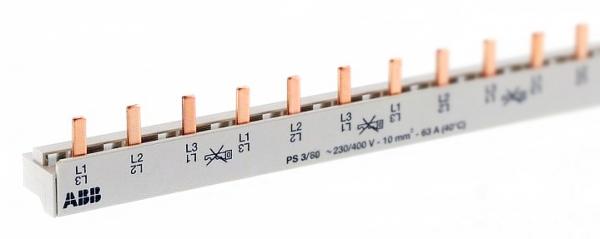 Шина 3ф. к. 60 модулей 63А PS3/60 // STO ABB 2CDL230001R1060