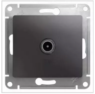 Schneider Electric Glossa Графит Розетка ТВ оконечная 1DB, механизм IP20 скрытая установка GSL001391