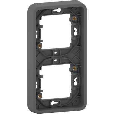 Schneider Electric Mureva Styl  Антрацит Рамка 2-местная вертикальная IP55 MUR34151