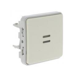 Legrand  Plexo  Белый Выключатель/Переключатель 1-клавишный механизм с подсветкой IP55 069613