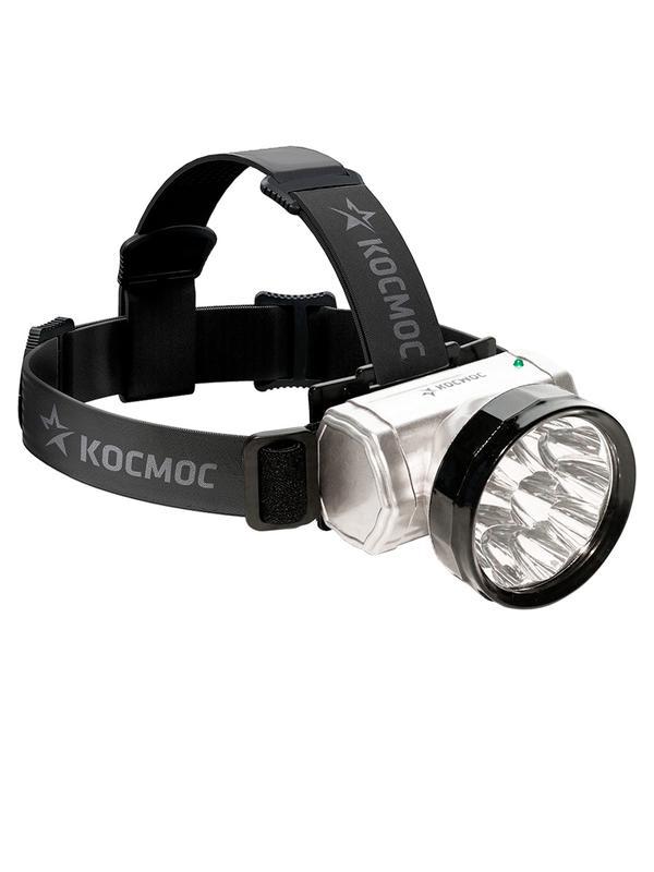 Фонарь Accu H10 LED (10Led 300мА.ч встроенное заряд. устр.) налобный Космос KOCAccuH10LED