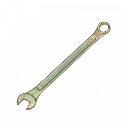 Ключ комбинированный REXANT 7 мм, желтый цинк 12-5802-2
