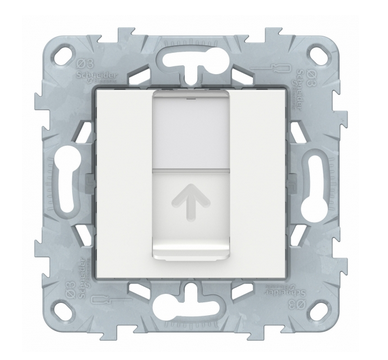 Schneider Electric Unica NEW  Белый Лицевая панель RJ45 keystone/systimax, NU546118