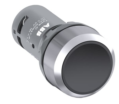 Кнопка CP1-30B-02 черная без фиксации 2HЗ  ABB /1SFA619100R3056/