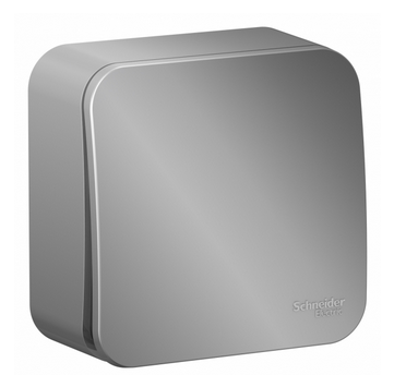 Schneider Electric  BLANCA  Алюминий  Выключатель 1-клавишный (cхема.1), 10А, 250B, открытая установка BLNVA101003