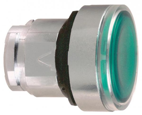 ZB4BH033 ГОЛОВКА КНОПКИ 22ММ ЗЕЛЕНАЯ С ПОДСВЕТКОЙ ZB4BH033
