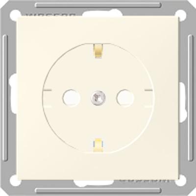 Schneider Electric  Wessen59  Слоновая Кость  Розетка без рамки с заземляющими контактами скрытая установка (250В, 16А, защитные шторки) RS16-152-2-86