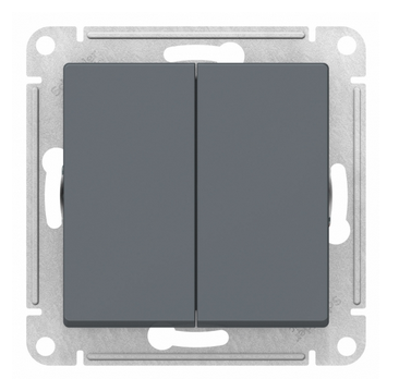 Schneider Electric AtlasDesign Грифель  Выключатель 2-клавишный схема 5, 10АХ, механизм ATN000751