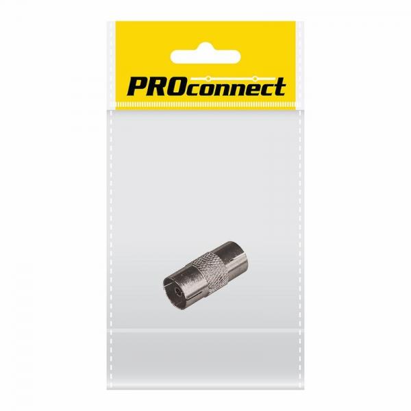 Переходник антенный, (гнездо TV - гнездо TV), (1шт.) (пакет)  PROconnect 05-2301-4-7