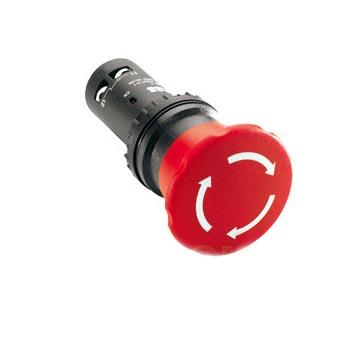 Кнопка ABB CE4T-10R-11 с фикс 1НО1НЗ /1SFA619550R1071/