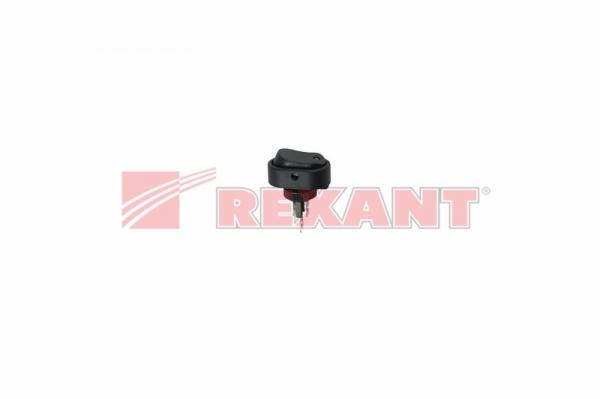 Выключатель клавишный 12V 20А (3с) ON-OFF черный ОВАЛ с зеленой LED подсветкой (RWB-523, ASW-20D)  REXANT 36-2673