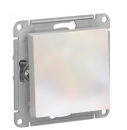 Schneider Electric AtlasDesign Жемчуг  Кнопка нажимная схема 1, 10АХ, механизм ATN000415